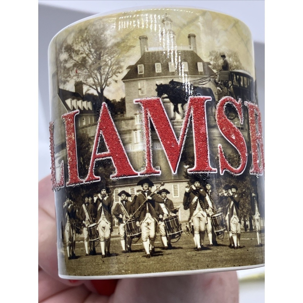 Colonial Williamsburg Virginia Souvenir Coffee Tea Mini Mug Cup Kitschy Travel